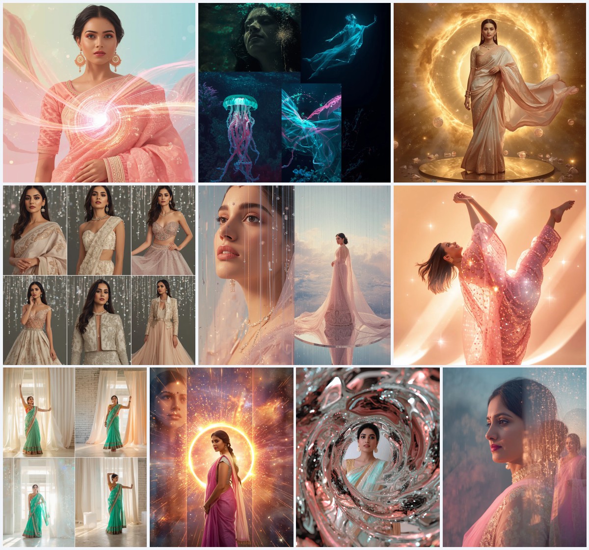 Best 10 Saree DP AI Prompts for Elegant Profile Pictures | Chatgpt prompt for saree look