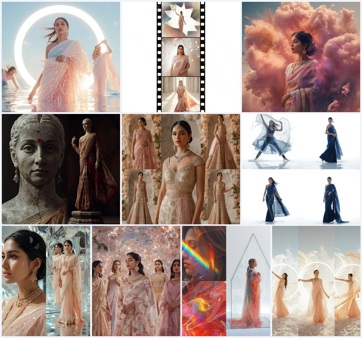 Top 10 Saree Photoshoot AI Prompts for Professional Grade Images | traditional saree prompt for chatgpt in english for girl